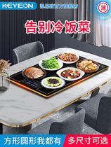 Hot rice warm vegetable board heating plate new high temperature resistant table panel hot porridge milk insulation table mat small convenient plate