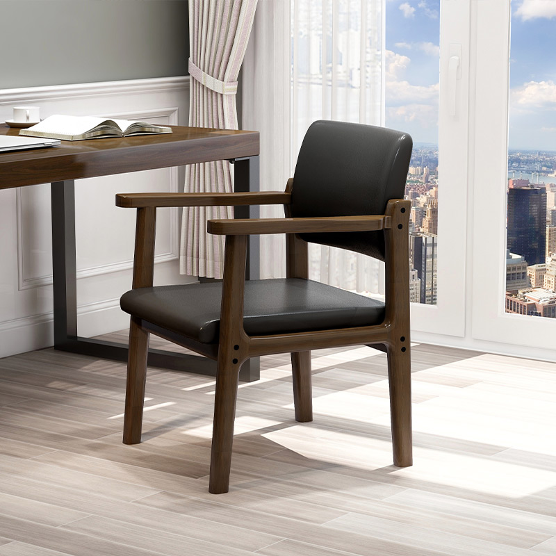 Solid Wood Dining Chair Book Table And Chairs Electric Race Home Computer Chair Nordic Minimalist Conference Office Stool Backrest Dining Room Chair