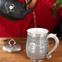 999 foot Silver office Cup with silver cup tea jar couple Cup Cup Sterling Silver Cup Cup Cup home sterling silver tea set