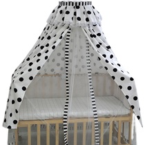 Bed Mantle Crib Multifunction Mosquito Net Yarn Anti-Bug Shading Tent Pure Cotton Bed Curtain All-cotton Baby Windproof Bed Cover