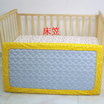 Custom pure cotton childrens bed hat 1 5m baby bb bed cover baby bed linen 1 2m full cotton cartoon baby bed goods