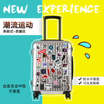 Sport suitcase stickers Tide Card Stickers suitcase stickers Male Guitar Mobile Phone Computer Pull Bar Case Personality Notebook Box Skateboard Wall Stickup Trend Helmet Luggage Fridge Decoration Diy