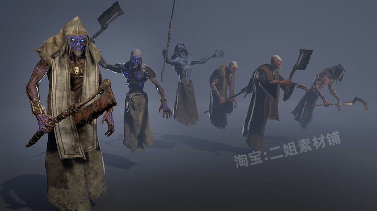 图片[7]-Monsters Wraith怪物幽灵动画角色UE5虚幻5.0魔幻游戏NPC死神怪物-cg男孩