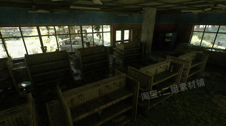 图片[19]-Post Apocalyptic City后世界末日城市UE4虚幻5建筑蓝图汽车模型-cg男孩