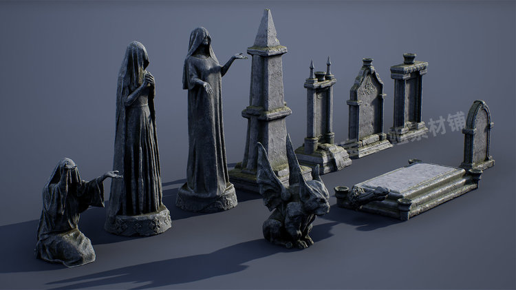 图片[14]-Gothic Horror Environment哥特恐怖环境UE5.1完整项目模块化资产-cg男孩