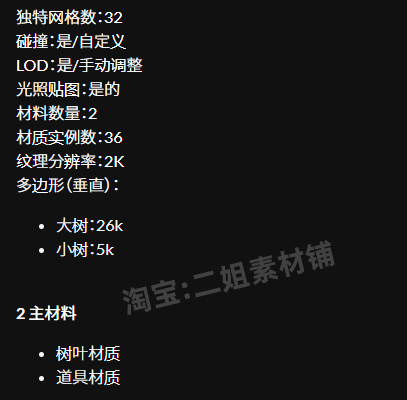 图片[2]-Stylized Foliage Pack V.01树叶高膜环境虚幻引擎道具UE4UE5游戏-cg男孩