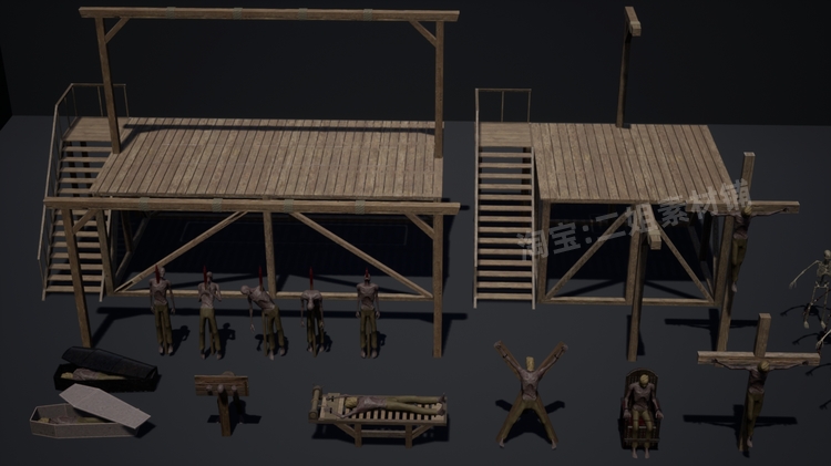 图片[21]-Morbid Pack Volume 1死去角色道具恐怖人物刑具UE4虚幻5资产素材-cg男孩