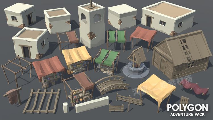 图片[10]-POLYGON Adventure Pack多边形冒险幻想主题资产包虚幻角色系统CG-cg男孩