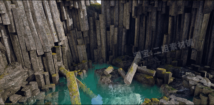 图片[11]-Basalt Columns and Rocks 21 Types AssetKit PBR岩柱UE5虚幻5.1-cg男孩