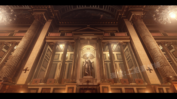 图片[8]-Church Cathedral Interior Environment大教堂内部环境UE4建筑-cg男孩