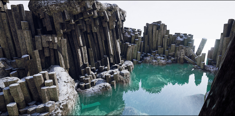 图片[20]-Basalt Columns and Rocks 21 Types AssetKit PBR岩柱UE5虚幻5.1-cg男孩