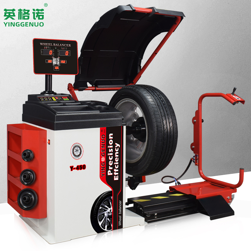 Ingno Automotive Balancing Machine Tire Balancing Utility Balance Wheel Steel Circle Balance Automatic Y - 450