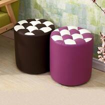Soft pier sitting pier round home small stool stool short soft face minimalist home Indoor Shoe Shop Rest Area Cortex sturdy