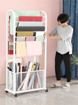 Flowers Wrapping Paper Material Containing Shelf Shelves Simple Floral Items Shelves Flowers Materials Flower Shop Satin Ribbon Racks