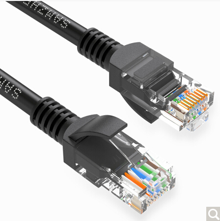 Mountain Zee (SAMZHE) HBL-6020 Engineering Class Six class of network wire CAT6 pure copper one thousand trillion wire black 2 m