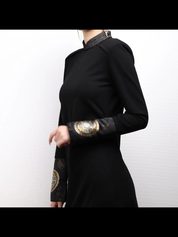 Tingtingyuli Series of Dresses, Chinese-Style Mongolian Ethnic Style Dress with Long Sleeves