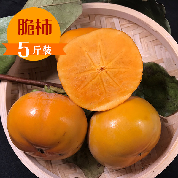 山东威海特产 现摘甜柿子 5斤 优惠券折后￥19.9包邮（￥29.9-10）