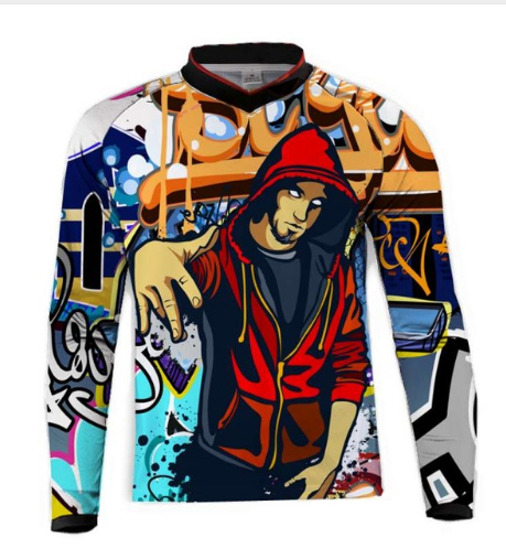 2018 Summer Cycling Long T Locomotive Cross-country Speed Downhill Outdoor Sports Long t-shirt outdoor sports Long T-shirt