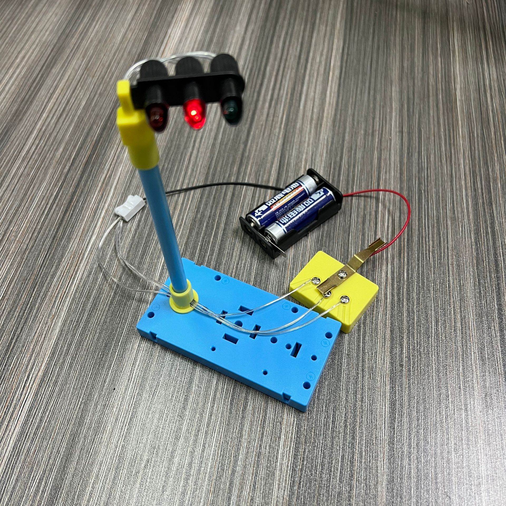 小学生科学实验儿童 手工diy材料科技小制作小发明交通安全红绿灯