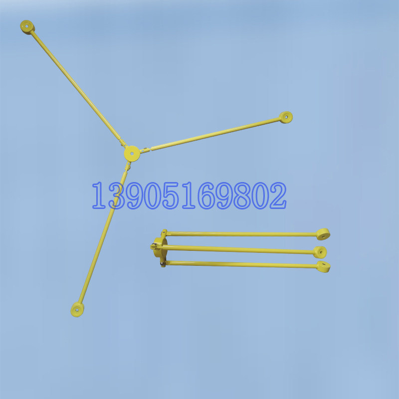 Level gauge tripod warp meter tripod full station instrument tripod holder support instrument non-slip support