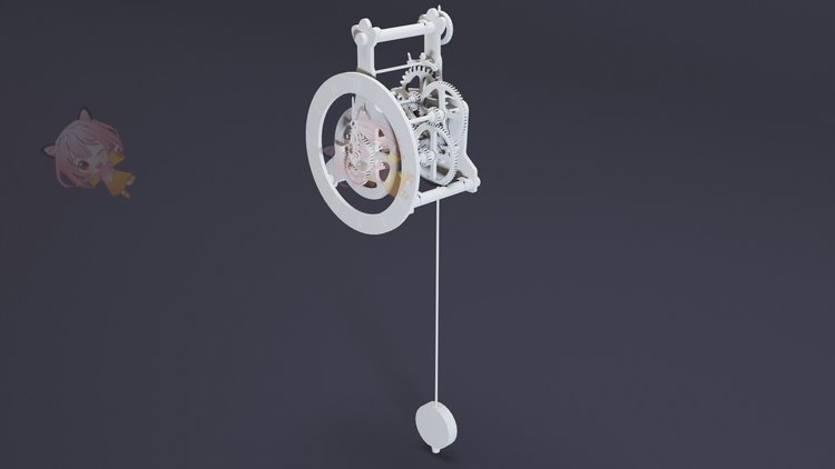图片[15]-C4D白膜蒸汽朋克机械金属max时钟高细节3d模型blender建模obj素材-cg男孩
