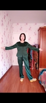 Silk fragrant cloud yarn 50 mus heavy satin suit top ten banana pants ￥2150