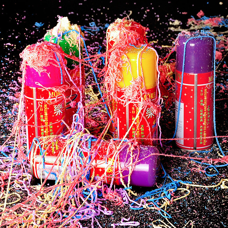 Wedding Spray Ribbon Wedding Paint Spray Wedding Supplies Wedding SprayIng Cartridge Flying Snow Foam Color Strip New Year Festival