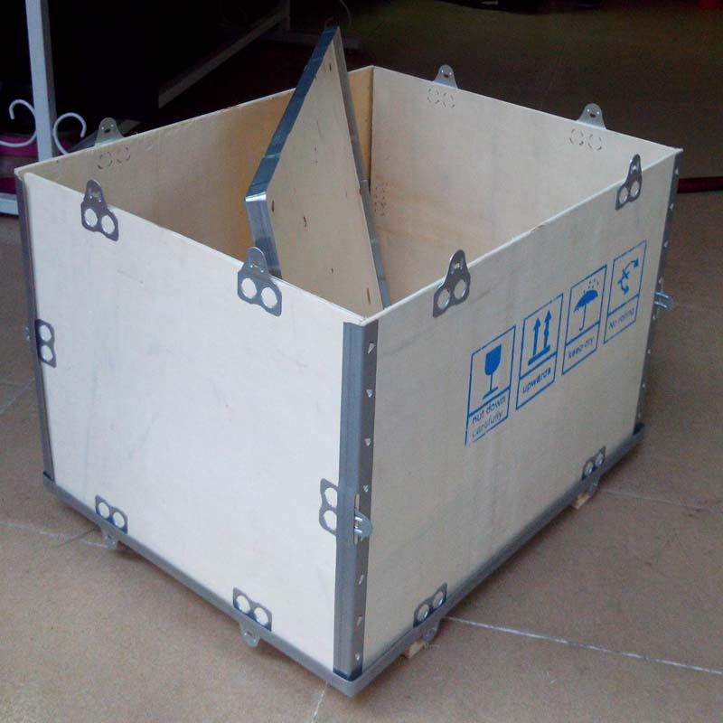 Hộp gỗ khử trùng tùy chỉnh xuất khẩu lắp ráp xe nâng lắp ráp với hậu cần nhanh hộp gỗ Hộp đóng gói vận chuyển hàng không - Cái hộp hộp đựng đồ trang điểm bằng gỗ