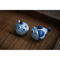 Pure handmade hand knead cuddly small fish aromas patch fragrant seat bracket tea dag swing piece tea pamper