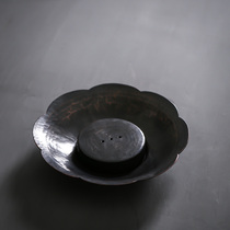 Honglu hand forged and beaten copper-made pot bearing water storage tea tray Dry Bubble Table Pot togold work hand work