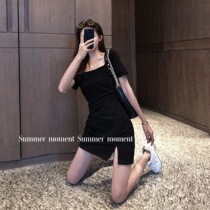 Summer new temperament little guy sexy bag body dress out for fashion square goddess Fan Heart Machine dating dress