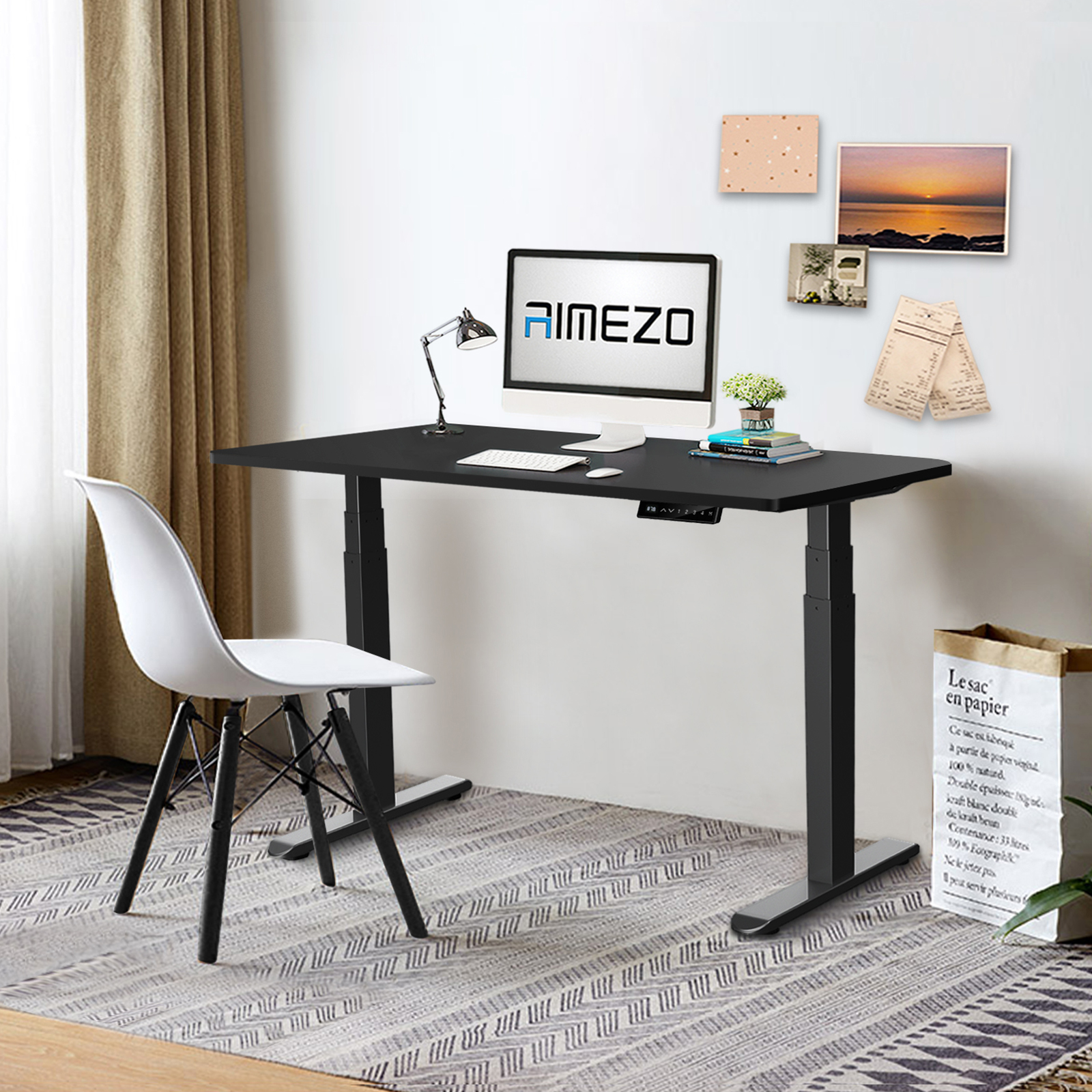 Aimedo B3D smart electric office lifting table double motor table legs standing computer desk home desk