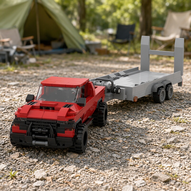 【High-Quality Brick Parts】Car Moc Building Blocks 158848 Dodge Ram 1500Trx Truck Assembly Toy Model