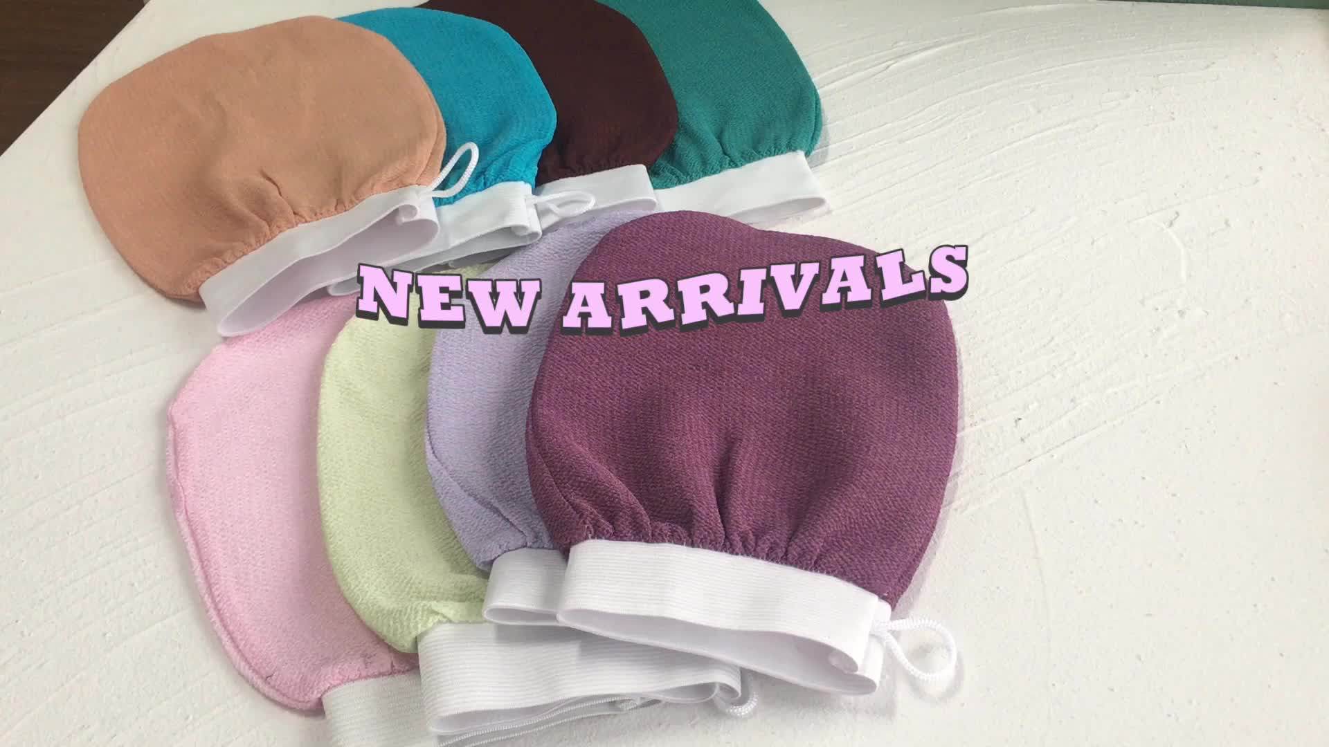 Customized Moroccan Hammam Exfoliating Glove Shower Remove Dead Skin