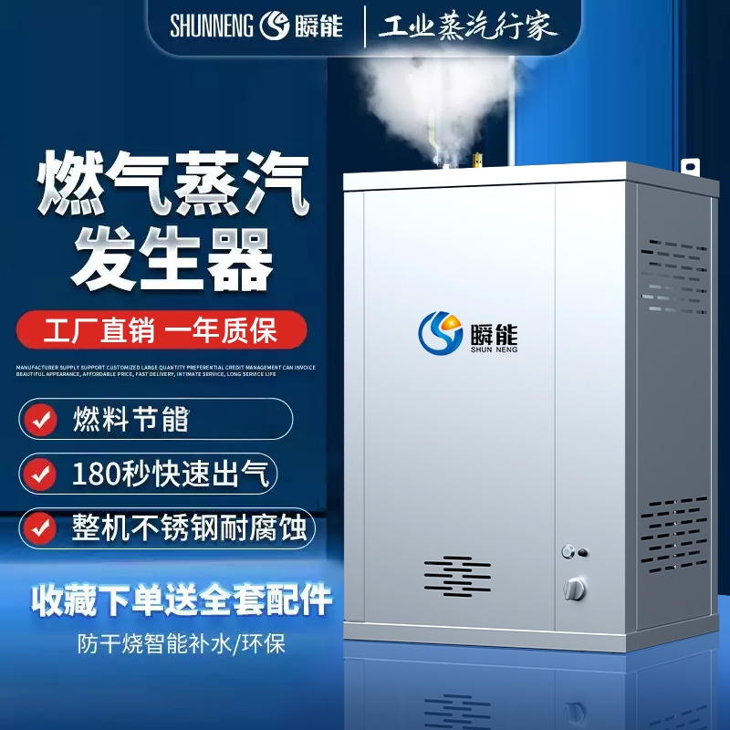 Gas Steam Generator Commercial Steamer for Steaming Buns, Cooking Soy Products, Making Soy Milk, Brewing, Small Boiler, Natural Gas Steam Engine