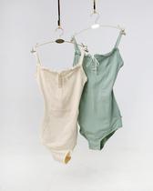 Spot Korean levdance ballet dance solid color suspenders