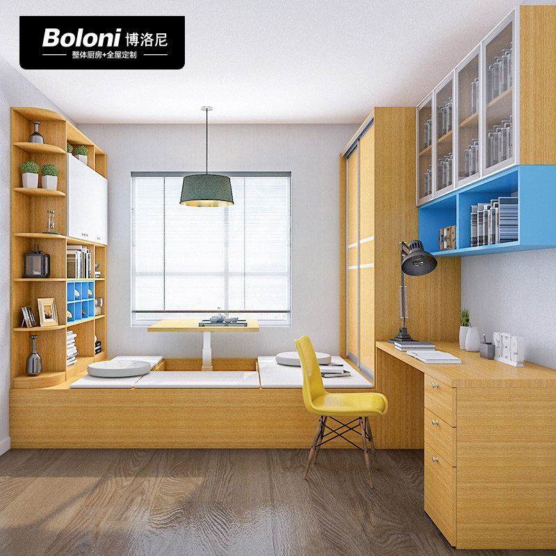 Boloni custom tatami bed floating window study Japanese tatami wardrobe bookcase overall custom prepaid