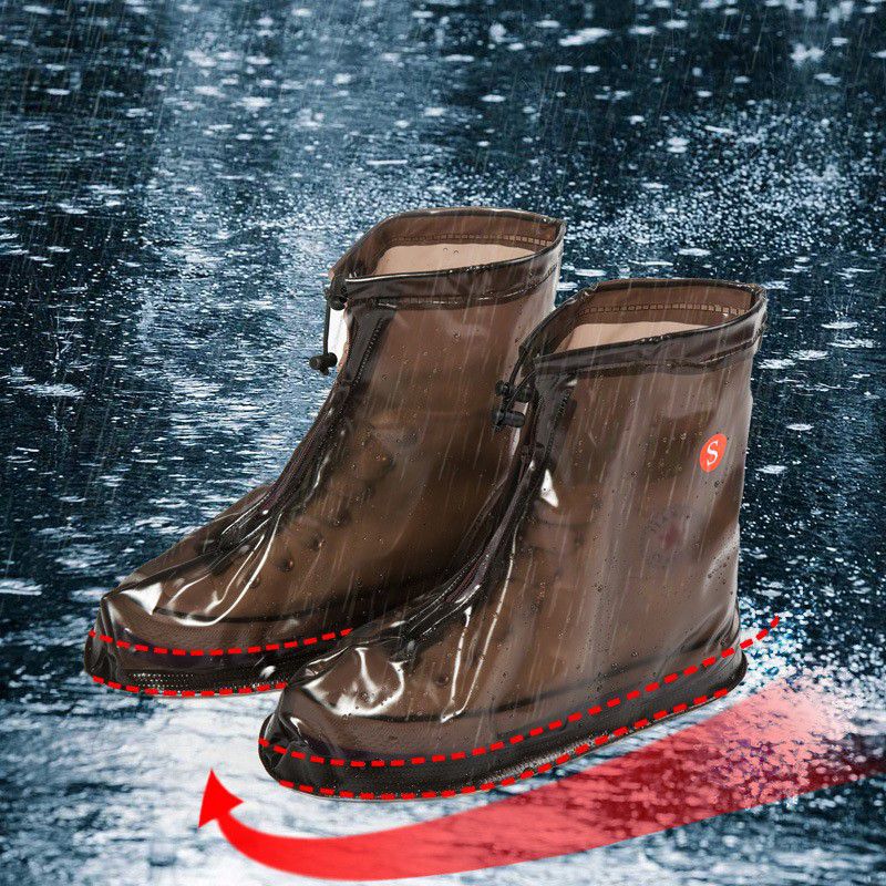 New untitled non-disposable waterproof shoe cover rainproof shoe cover Men's and women's wellies rainy day non-slip thickened wear-resistant