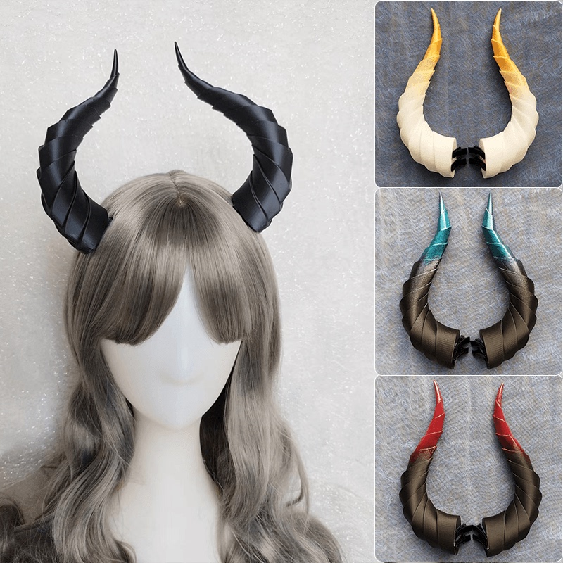 Devil Horns, Ghost Horns, Horns, Sheep Horns, Cosplay Headwear, Hair Accessories, Halloween Party, Gothic Dark Style, Universal Horn Accessories Devil Horns, Ghost Horns, Horns, Sheep Horns, Cosplay Headwear, Hair Accessories, Halloween Party, Gothic Dark Style, Universal Horn Accessories