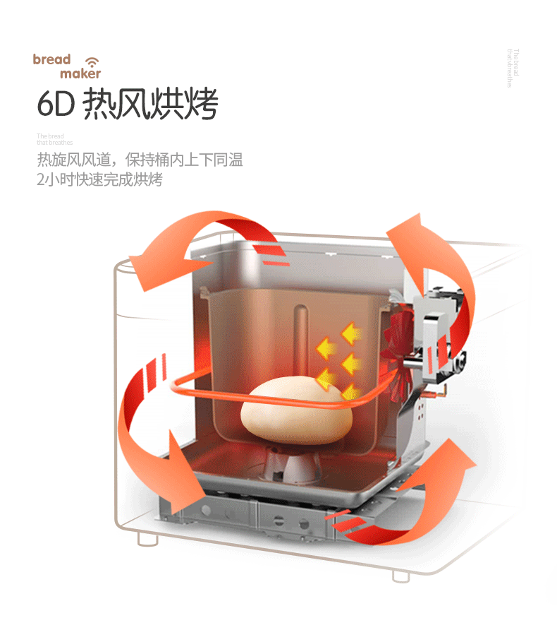 Máy xay bánh mì chính hãng Dongling BM1352AE-3C thông minh tự động đa chức năng máy trộn bột không đường - Máy bánh mì máy làm sandwich