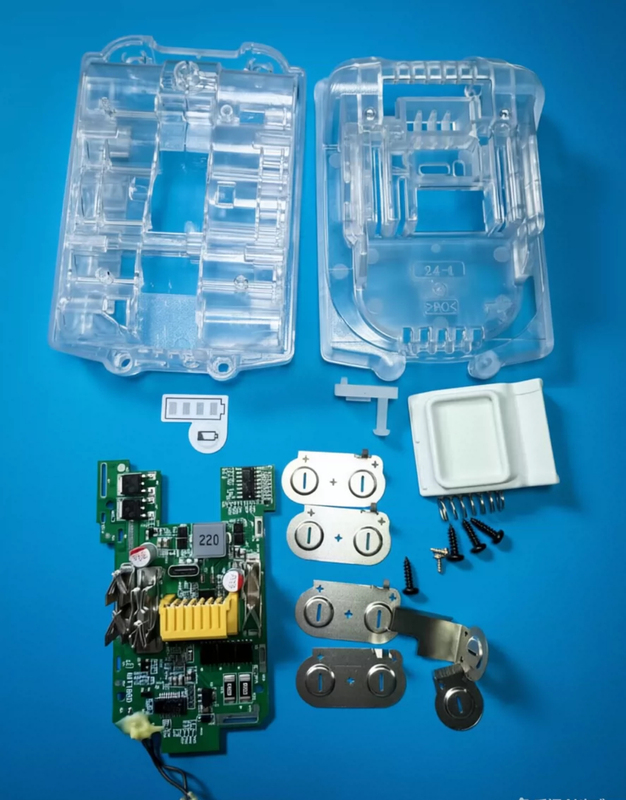 Compatible with Makita C-Type Transparent Adapter Type-C 100W 5-Cell 10-Cell Protection Board Angle Grinder Electric Wrench