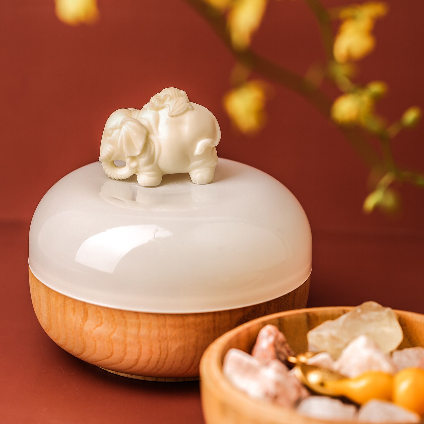 精油香薰扩香石无火香氛礼盒室内家用卧室睡眠摆件生日礼物礼品