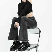 Осенние джинсы, штаны, приталенные леггинсы, эластичная пуля, штаны-клёш, подходит для подростков