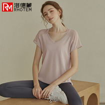 Yoga womens summer Thin Thin belly cover professional fashion quick-drying breathable sports running fitness suit women