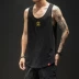 Áo thun không tay nam màu mỡ cộng với phân bón XL Xu hướng thể thao Nhật Bản thường ngày cotton mùa hè vest nam - Áo vest cotton áo giả vest nam Áo vest cotton