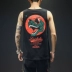 Fat lỏng hoạt hình in vest nam cộng với chất béo lớn thể thao vest vai cotton không tay áo thun mùa hè - Áo vest cotton áo khoác đông nam Áo vest cotton