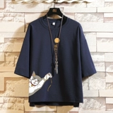 Tide, летняя трендовая футболка, короткий рукав, большой размер, свободный крой