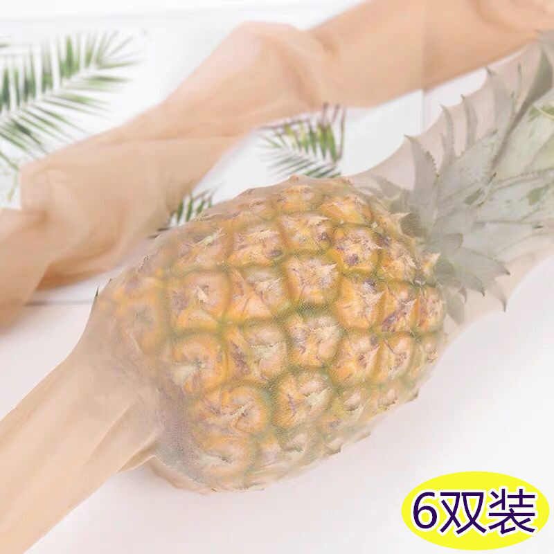 Skin socks female thin anti-hook silk transparent pantyhose goose arbitrary shear without wire-cutting red pineapple socks