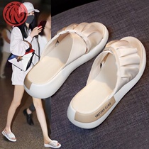 2021 new cool shoes hot weather sandals this year popular slippers dual-use female sandals fairy wind comfortable niche