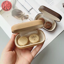 Eye-shaped glasses case invisible Japanese advanced female glasses box ins companion box portable pupil box myopia small